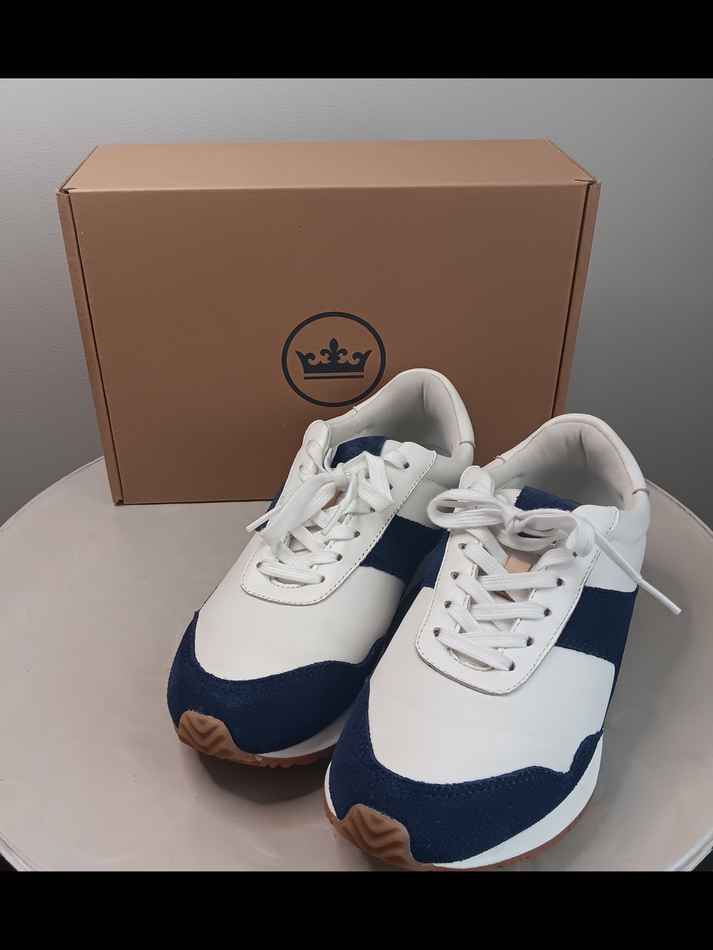 Peter Millar Women's Flora Day Runner Blue & White 7.5